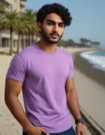 Massari Lavender Flex 180 GSM Tee – Soft Stretch, Everyday Comfort - Image 4