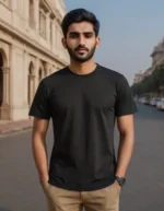 Massari Shadow Black 180 GSM Tee – Premium Cotton, All-Day Drip